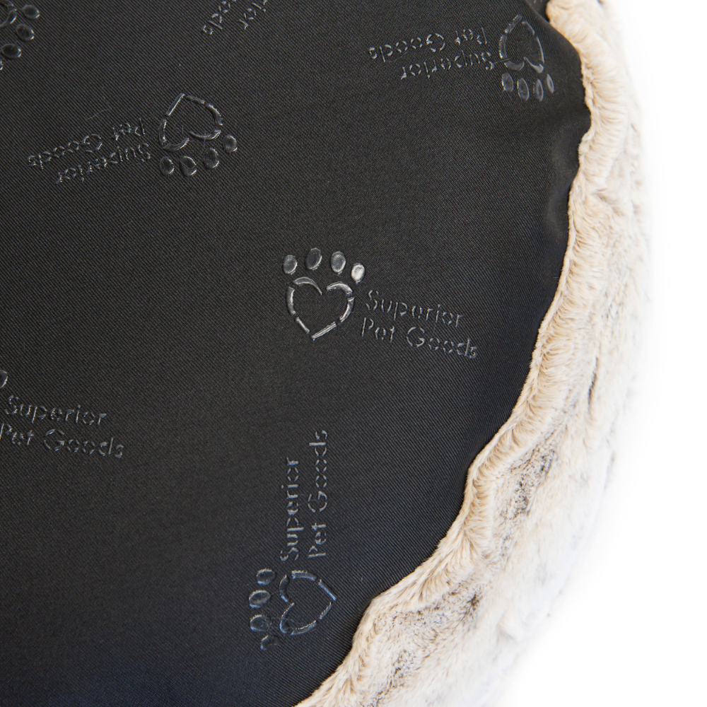 Honest Pet Collective Harley Pet Bed Light Brindle Faux Fur