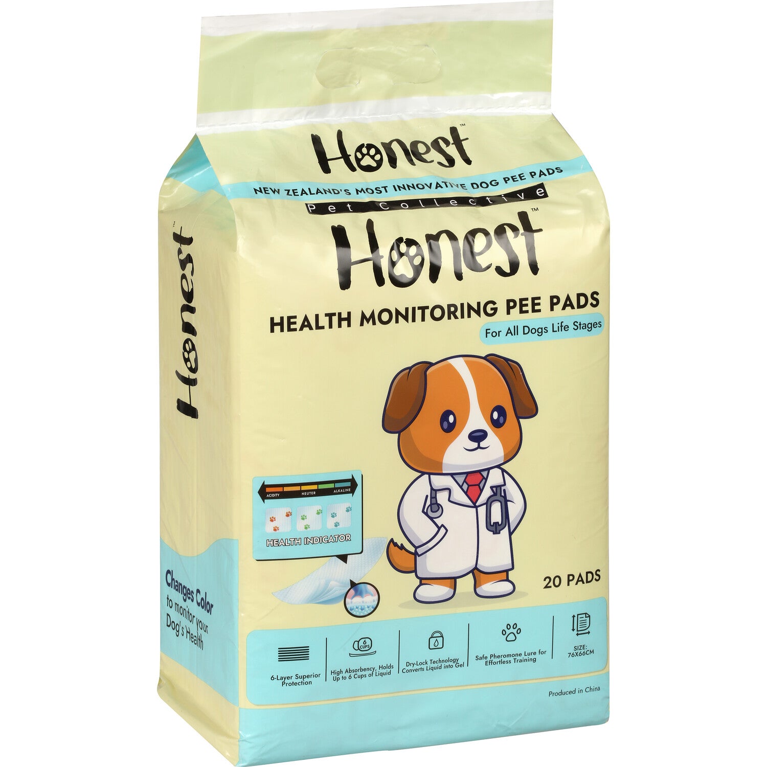 Honest Pet Collective Health Monitoring Dog Pee Pads (20 Pads)