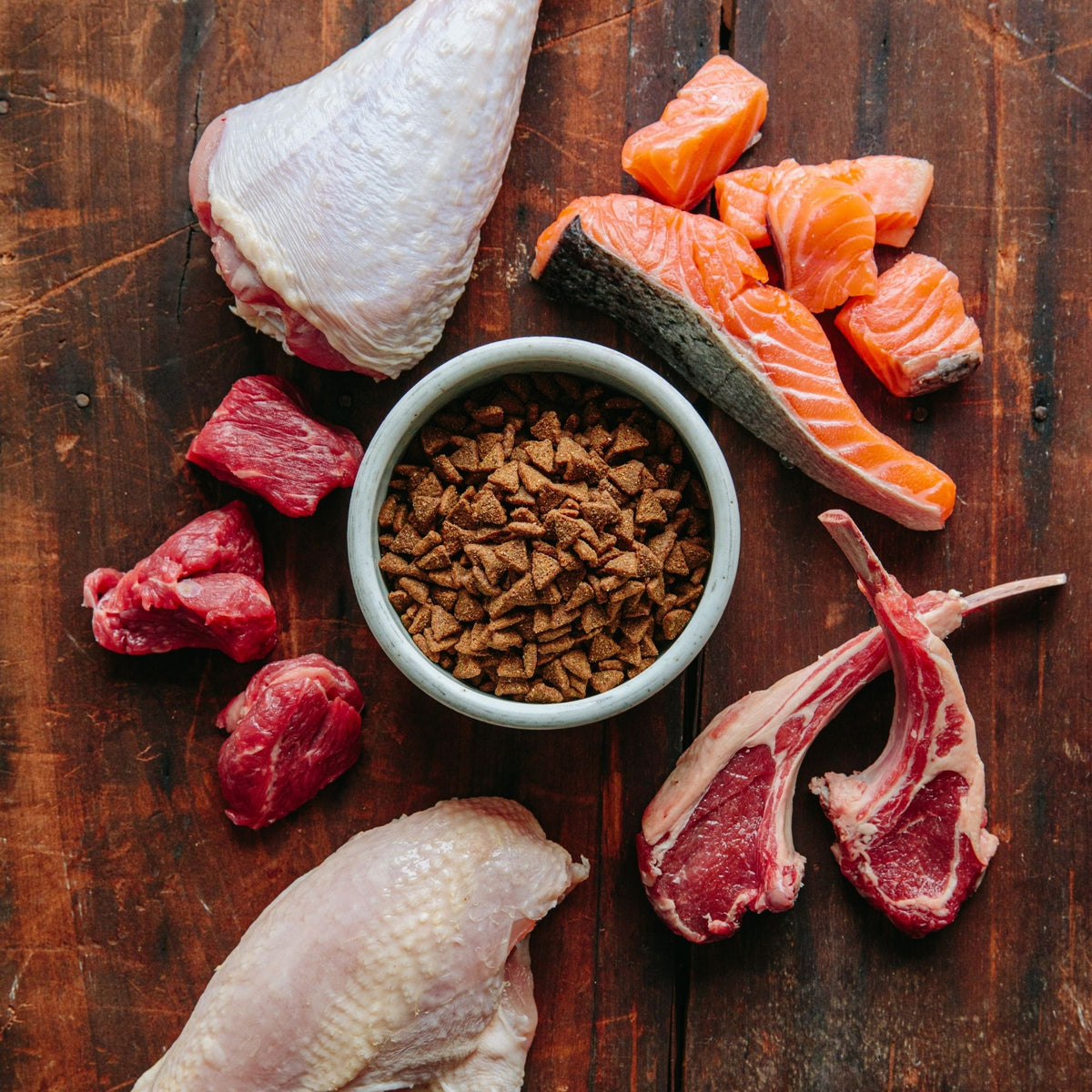 Wellness Core kibble, made with real ingredients 