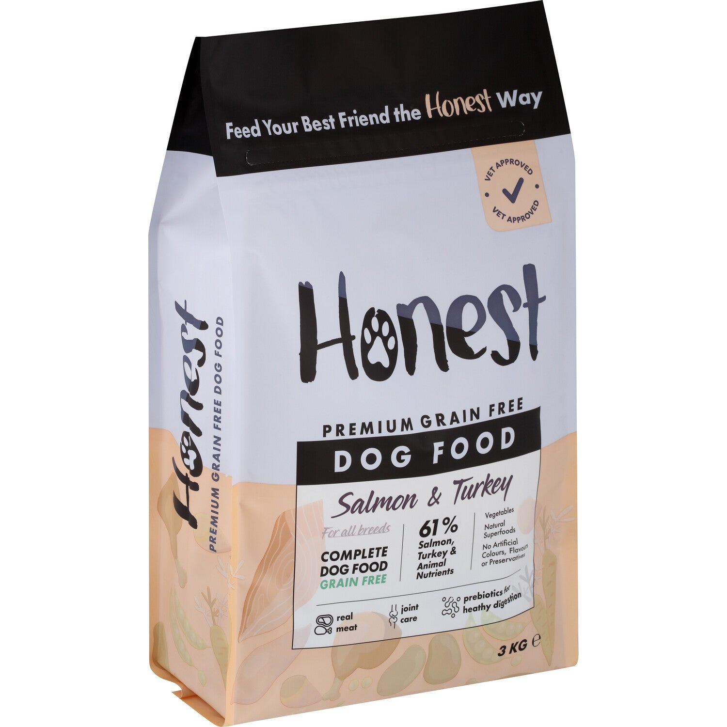 Honest Pet Collective Salmon & Turkey | Grain-Free Dry Dog Food 3KG