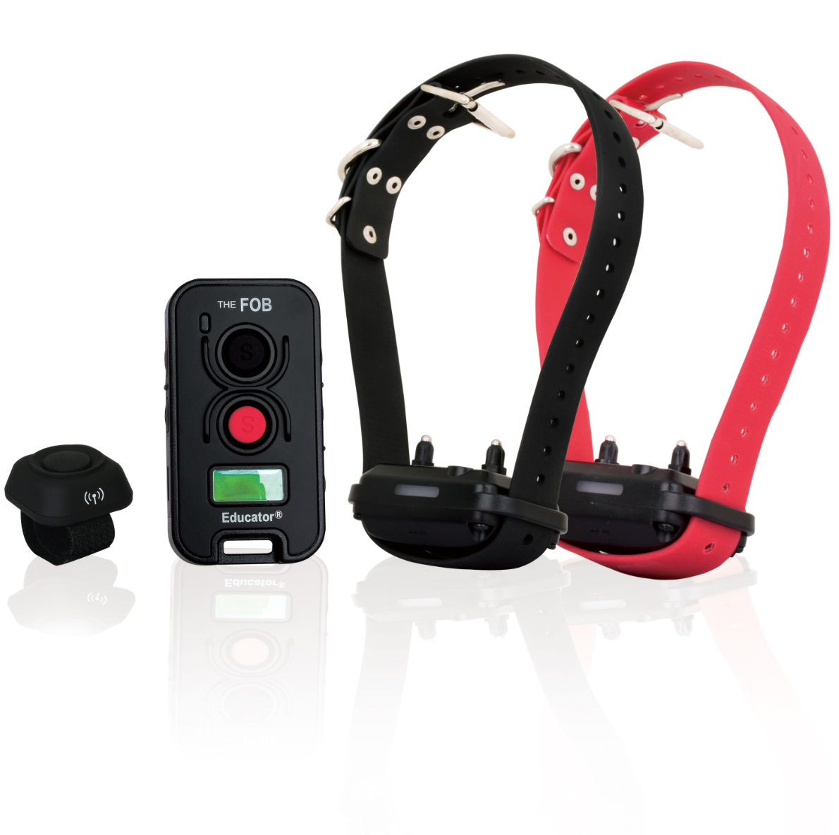 FE-582 Fob Educator E-Collar Dog Trainer x2 dog with finger trainer