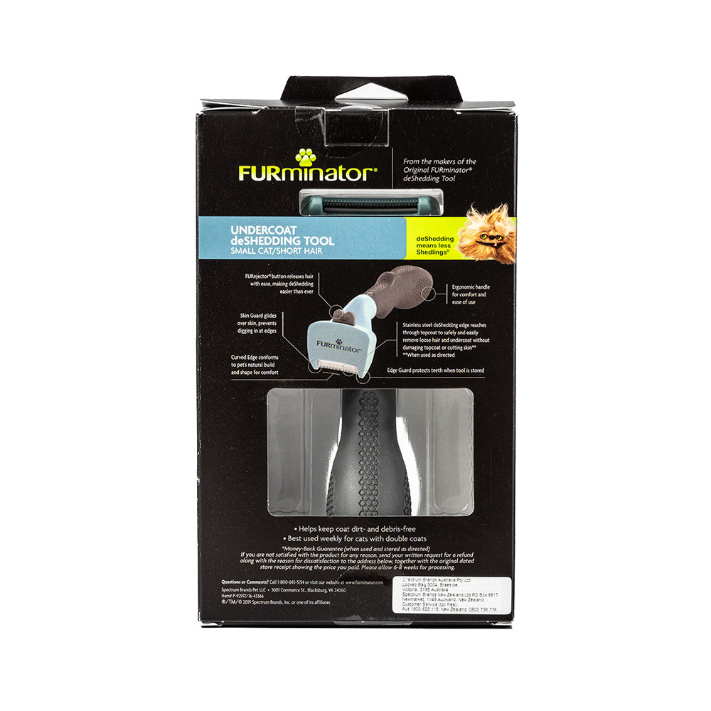 Furminator Short Hair Deshedding Tool Small Cat