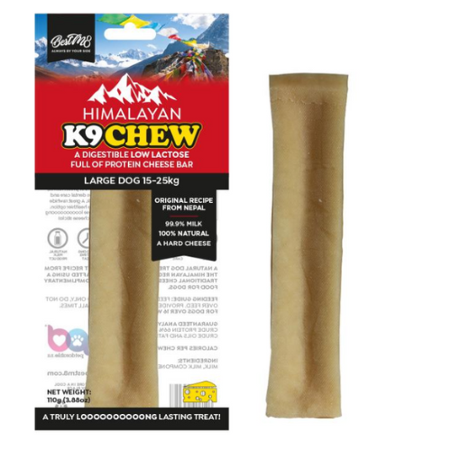 A packaged package of BestM8 Himalayan K9Chew sticks by Anything Pets.