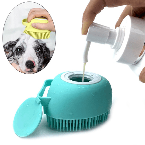 Wash big or small dogs with this Anything Pets Massage Bath Brush. Save time and money with cheap cleaning product