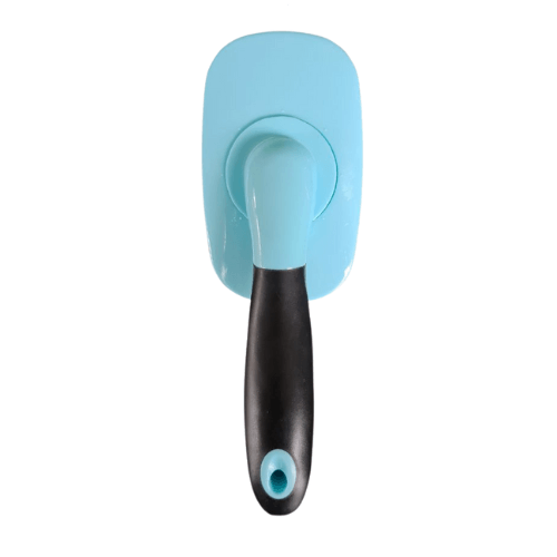 Blue Rotating brush head. Brush_for_cats_and_dogs_head_rotates_360_degree_angle.png